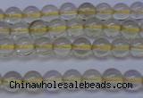 CLQ350 15 inches 4mm round natural lemon quartz beads wholesale