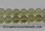 CLQ51 15.5 inches 8mm round natural lemon quartz beads wholesale