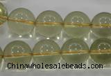 CLQ55 15.5 inches 16mm round natural lemon quartz beads wholesale