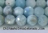 CLR118 15.5 inches 5.5mm faceted round larimar gemstone beads