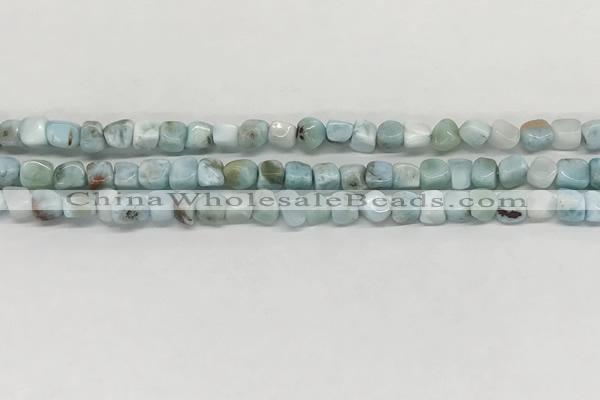 CLR133 15.5 inches 4*6mm - 5*8mm chips natural larimar gemstone beads