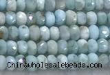 CLR159 15 inches 2*3mm faceted rondelle larimar beads wholesale