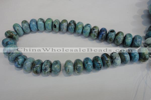 CLR204 15.5 inches 12*20mm rondelle larimar gemstone beads