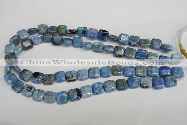 CLR218 15.5 inches 12*12mm square larimar gemstone beads