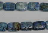 CLR220 15.5 inches 10*14mm rectangle larimar gemstone beads