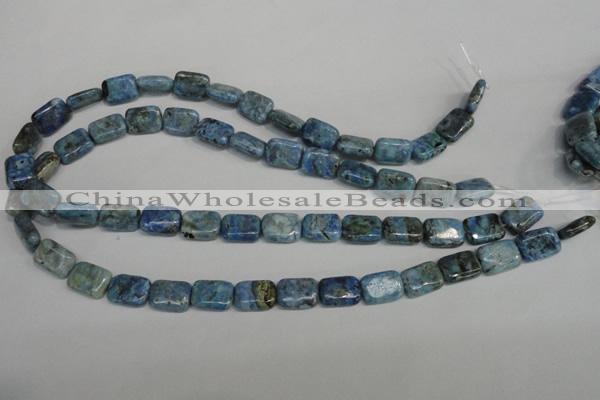 CLR220 15.5 inches 10*14mm rectangle larimar gemstone beads