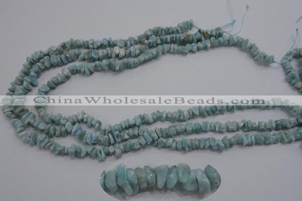 CLR31 15.5 inches natural larimar gemstone chip beads wholesale