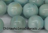 CLR356 15.5 inches 16mm round dyed larimar gemstone beads