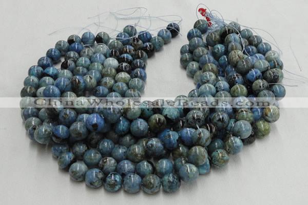 CLR37 16 inches 4mm round larimar gemstone beads wholesale