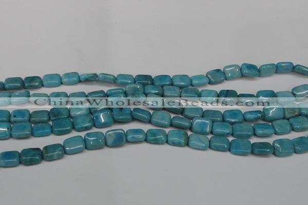 CLR390 15.5 inches 8*10mm rectangle dyed larimar gemstone beads