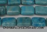 CLR391 15.5 inches 8*12mm rectangle dyed larimar gemstone beads