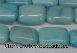 CLR392 15.5 inches 10*14mm rectangle dyed larimar gemstone beads