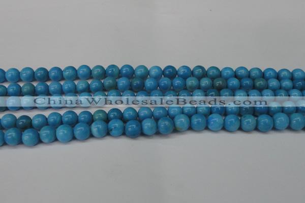 CLR401 15.5 inches 6mm round dyed larimar gemstone beads
