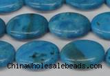 CLR422 15.5 inches 12*16mm oval dyed larimar gemstone beads