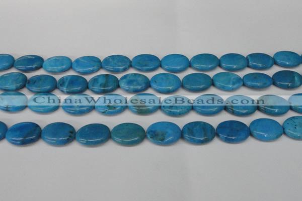 CLR422 15.5 inches 12*16mm oval dyed larimar gemstone beads