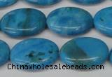 CLR423 15.5 inches 13*18mm oval dyed larimar gemstone beads