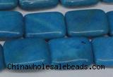 CLR442 15.5 inches 12*16mm rectangle dyed larimar gemstone beads