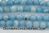 CLR600 15.5 inches 4mm round imitation larimar beads wholesale
