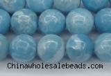 CLR604 15.5 inches 12mm round imitation larimar beads wholesale