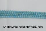 CLR70 15.5 inches 6mm round imitation larimar beads wholesale