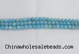 CLR71 15.5 inches 8mm round imitation larimar beads wholesale