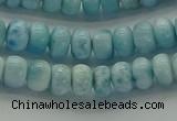 CLR78 15.5 inches 4*6mm rondelle natural larimar gemstone beads