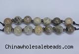 CLS200 7.5 inches 25mm round large chrysanthemum agate beads