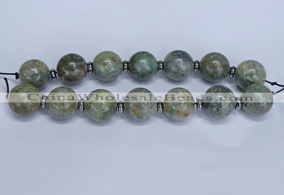 CLS201 7.5 inches 25mm round large Africa stone beads