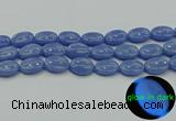 CLU184 15.5 inches 15*20mm oval blue luminous stone beads