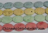 CLV306 15.5 inches 25*35mm oval lava beads wholesale