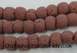 CLV360 15.5 inches 9mm ball dyed lava beads wholesale