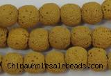 CLV368 15.5 inches 11mm ball dyed lava beads wholesale