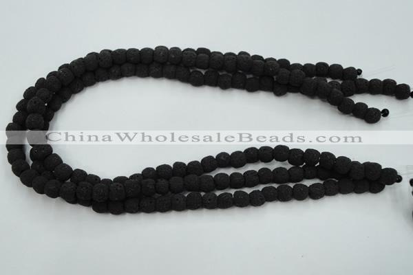 CLV378 15.5 inches 8mm ball dyed lava beads wholesale