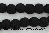 CLV379 15.5 inches 10mm ball dyed lava beads wholesale