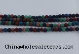 CLV521 15.5 inches 6mm round mixed lava beads wholesale