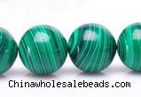 CMA21 15.5 inches 14mm round imitate malachite beads wholesale