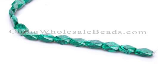 CMA23 8*14mm faceted oval imitate malachite beads Wholesale