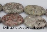 CMB17 15.5 inches 20*30mm oval natural medical stone beads