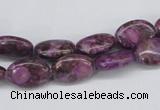 CMB35 15.5 inches 10*14mm oval dyed natural medical stone beads