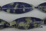 CME07 15.5 inches 15*40mm marquise sodalite gemstone beads
