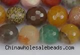 CME103 15.5 inches 10mm faceted round mixed gemstone beads