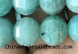 CME241 15.5 inches 10*11mm - 10*12mm pumpkin amazonite beads