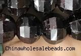 CME244 15.5 inches 10*11mm - 10*12mm pumpkin garnet beads