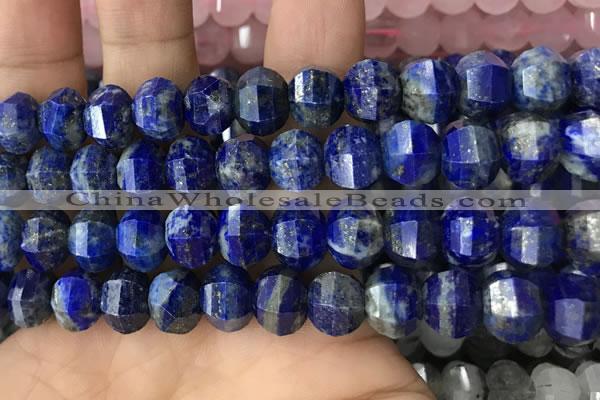 CME245 15.5 inches 10*11mm - 10*12mm pumpkin lapis lazuli beads