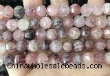 CME253 15.5 inches 10*11mm - 11*12mm pumpkin strawberry quartz beads