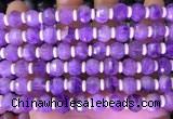 CME314 15.5 inches 8*10mm pumpkin lavender amethyst beads