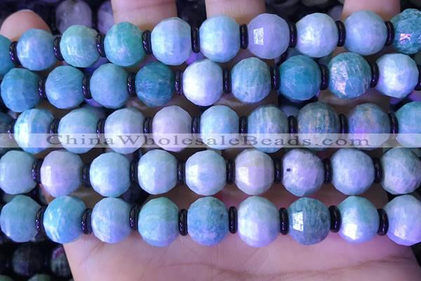 CME316 15.5 inches 8*10mm pumpkin amazonite gemstone beads