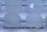 CME358 15 inches 10mm pumpkin blue chalcedony beads