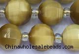 CME369 15 inches 10mm pumpkin golden tiger eye beads