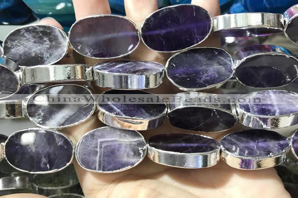 CME501 12 inches 18*28mm - 20*30mm oval amethyst beads